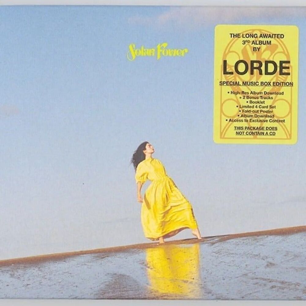 Lorde Solar Power Discless Music Box NEW Sealed Bonus Trax Poster Booklet NO CD